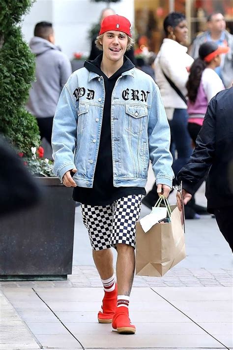 justin bieber gucci denim jacket|Justin Bieber Embraced Baggy Suiting—and .